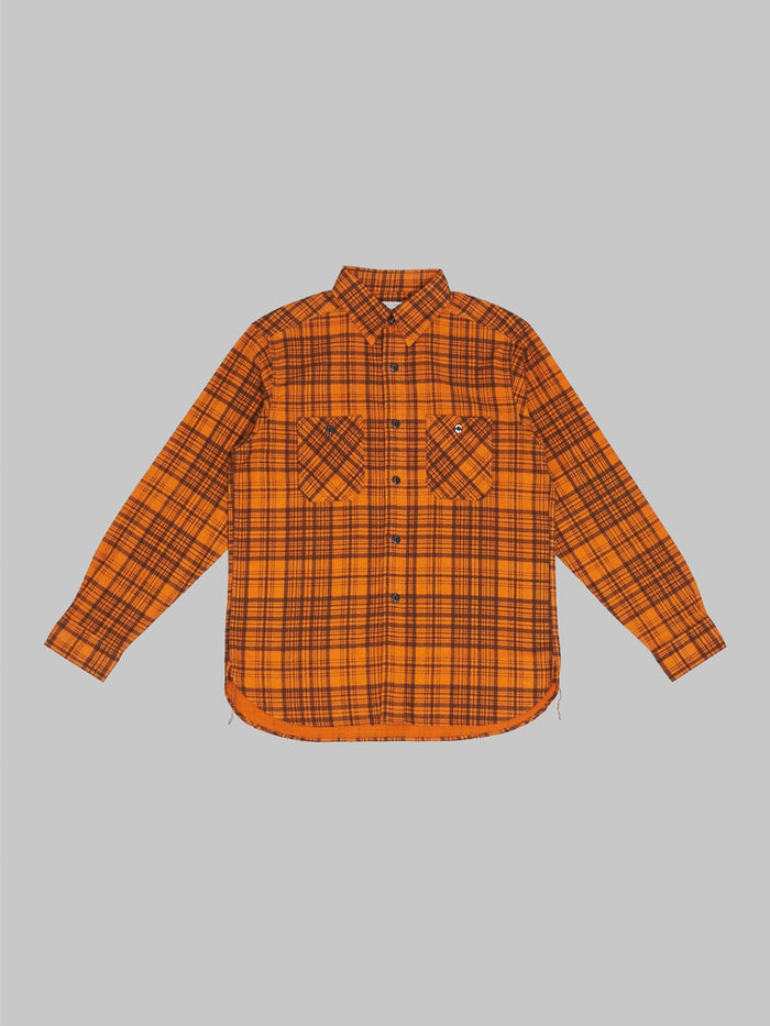 Trophy Clothing Machine Signal Check Shirt Orange front