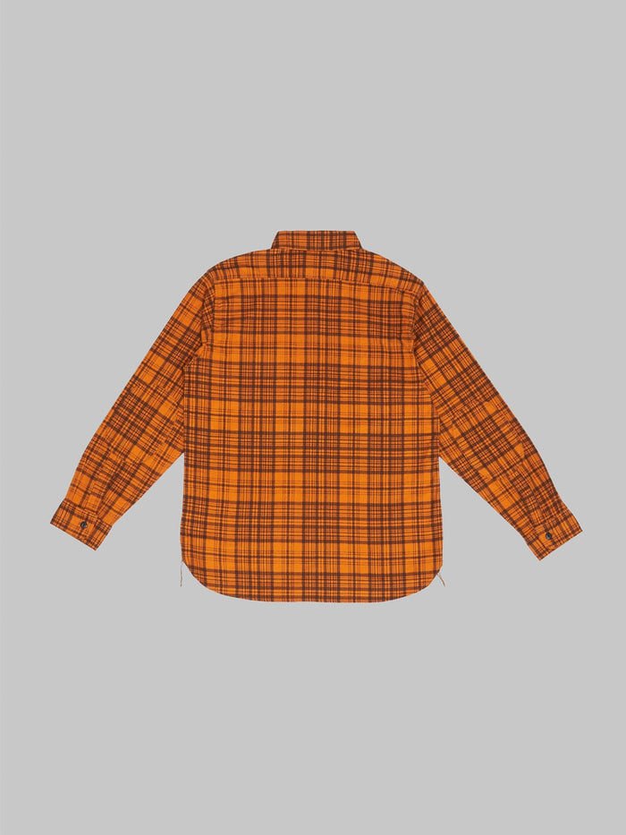 Trophy Clothing Machine Signal Check Shirt Orange back