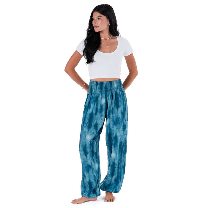 Turquoise Tide Harem Pants, styled with a tee