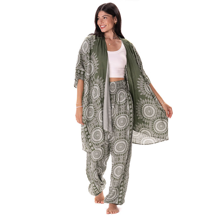Tuscany Lounge Set, front, kimono open