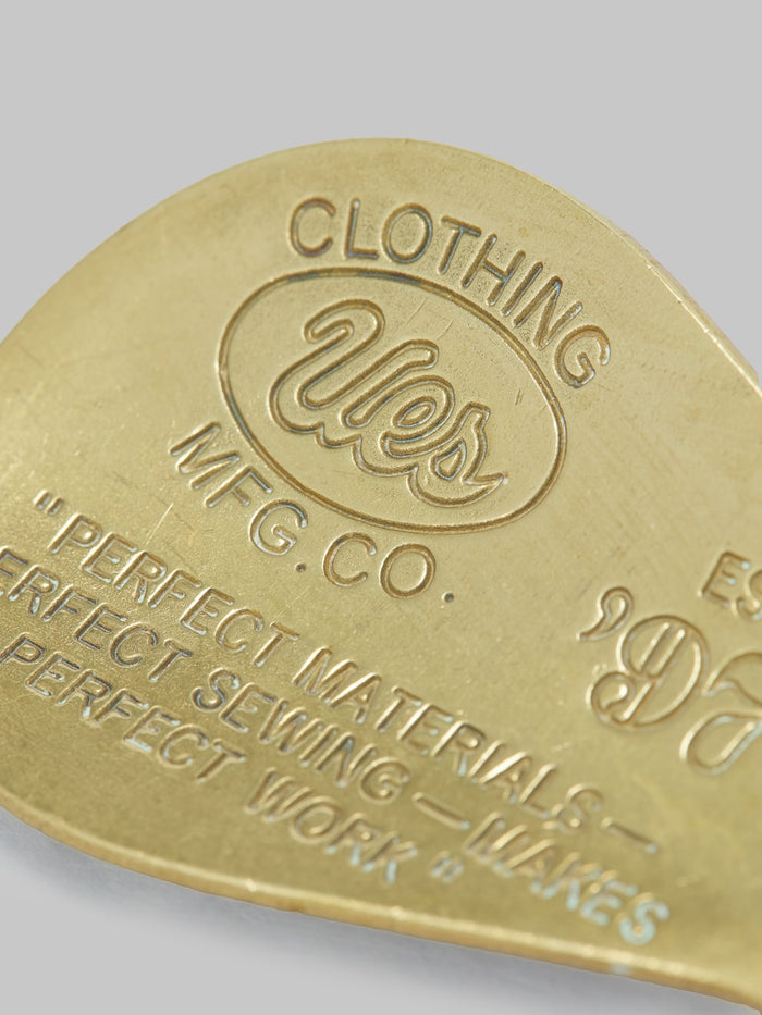 UES Solid Brass Shoehorn Keyholder lettering engraved