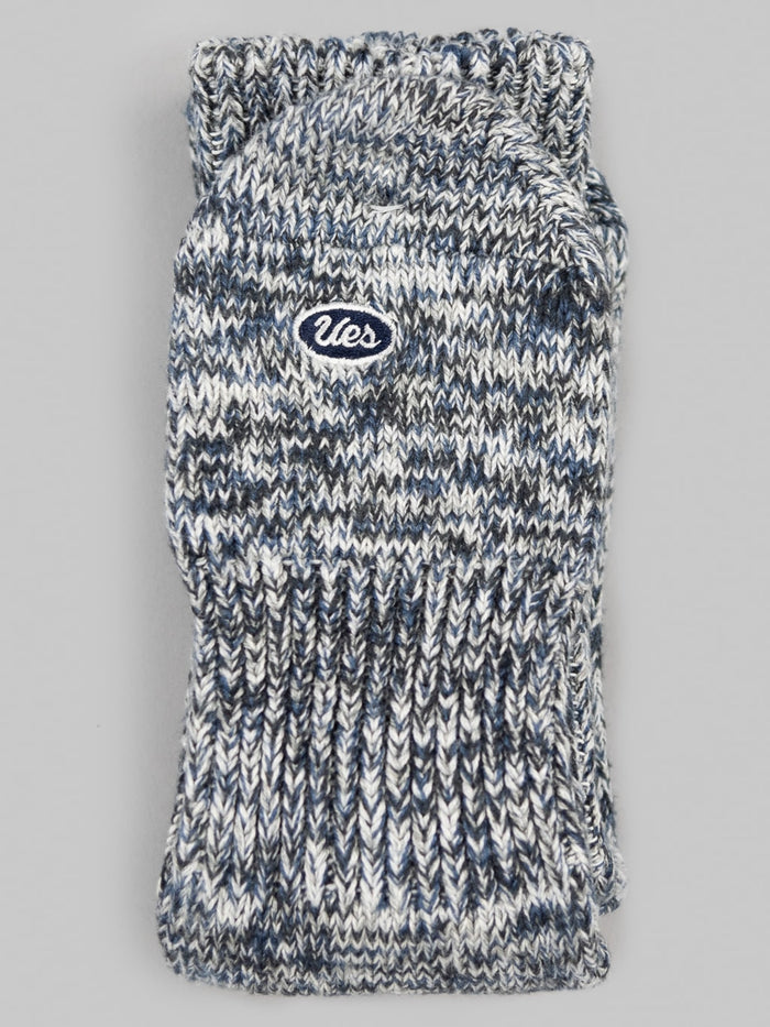 ues denim crew length socks grey front
