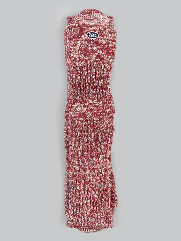 ues denim crew length socks red