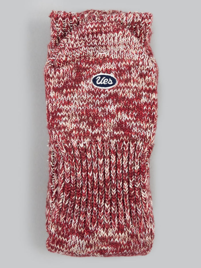 ues denim crew length socks red japan made