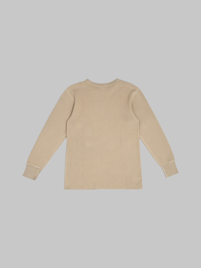 UES Double Honeycomb Thermal TShirt beige back