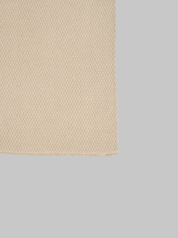 UES Double Honeycomb Thermal TShirt beige hem