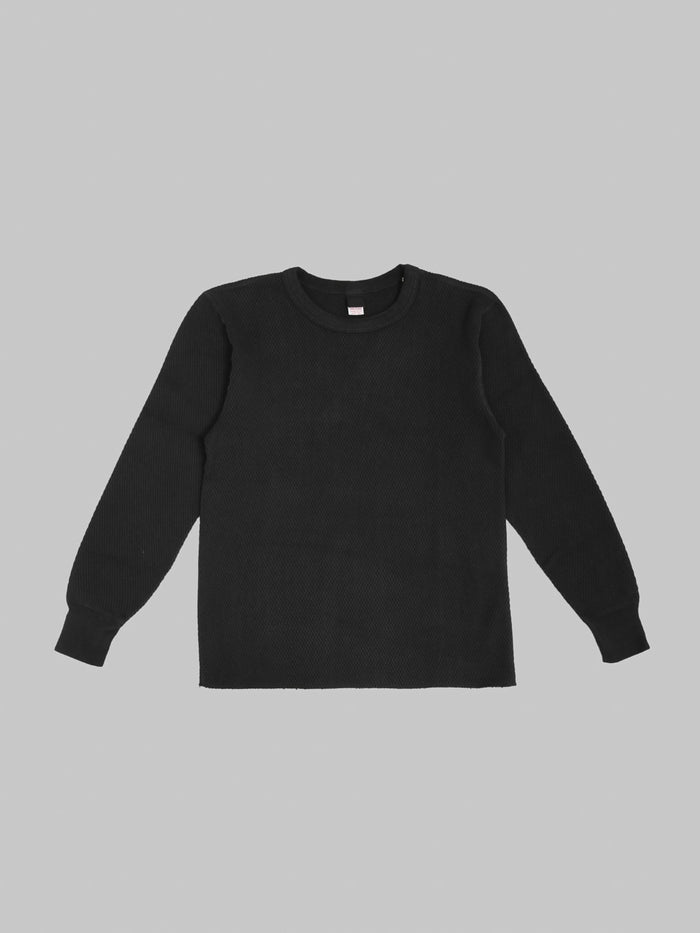 UES Double Honeycomb Thermal T-Shirt Black front
