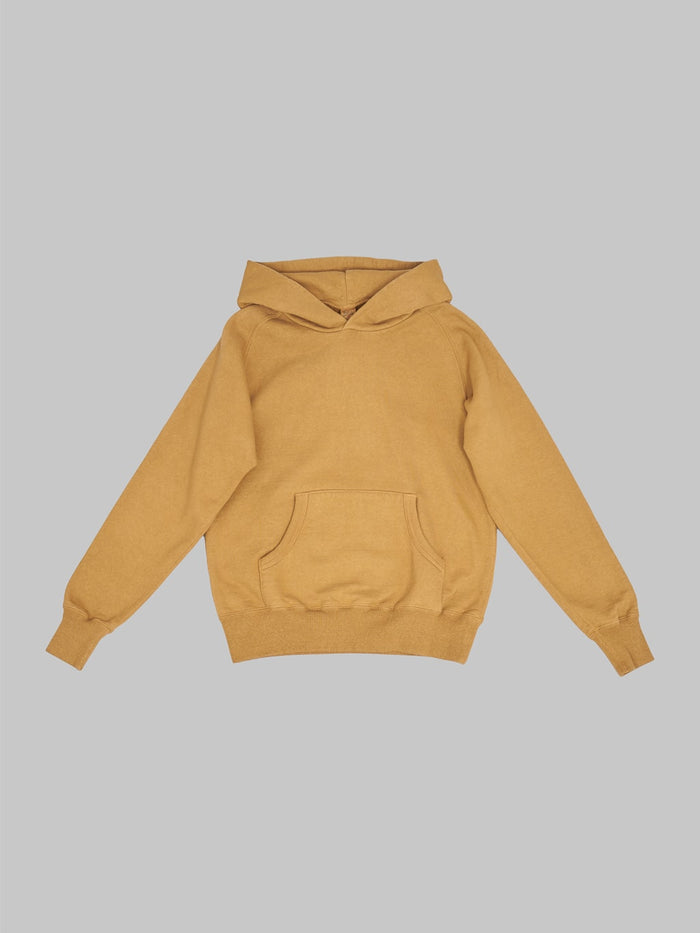 UES Hood Sweat Yellow Khaki front
