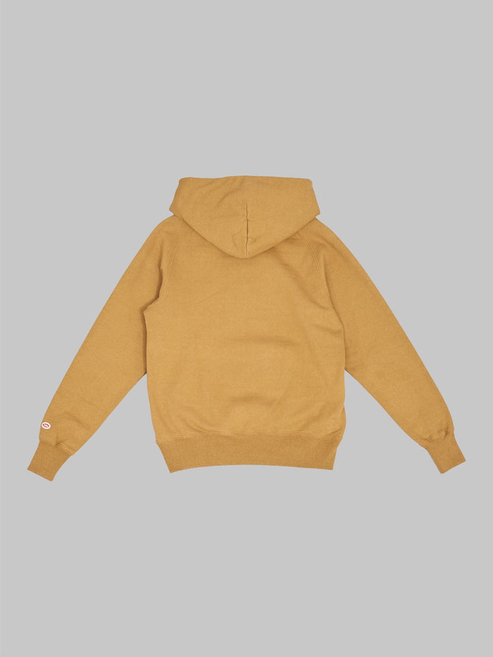 UES Hood Sweat Yellow Khaki  back