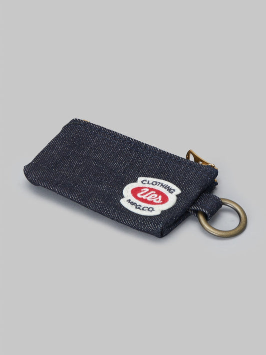 UES Key Case Selvedge Denim front view