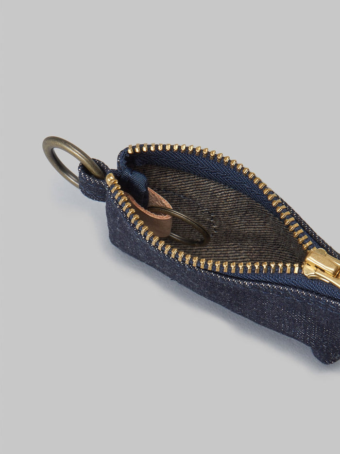 UES Key Case Selvedge Denim interior weft