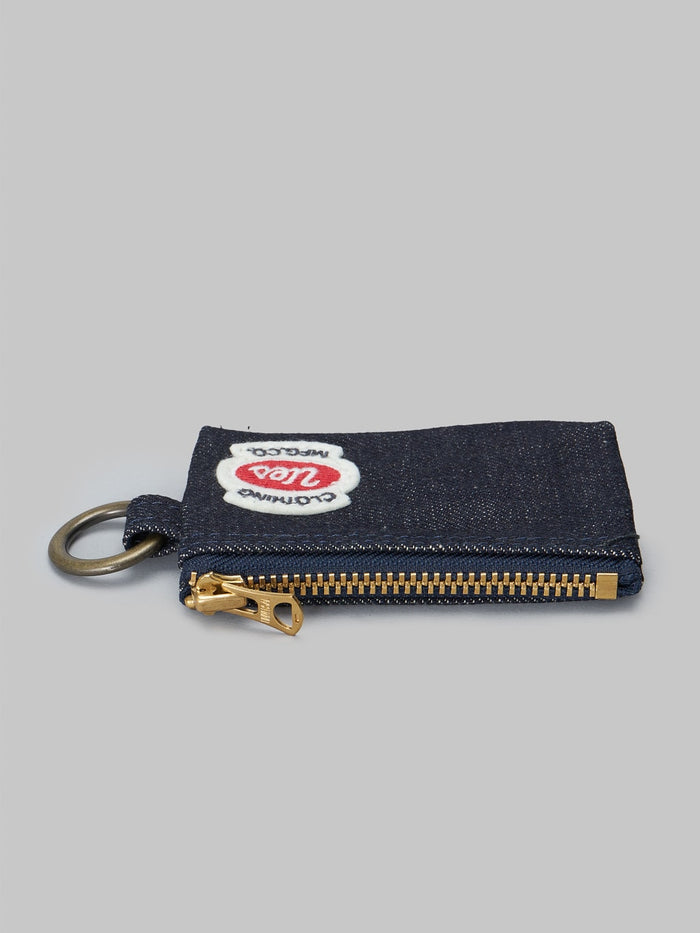 UES Key Case Selvedge Denim Brass japan zipper