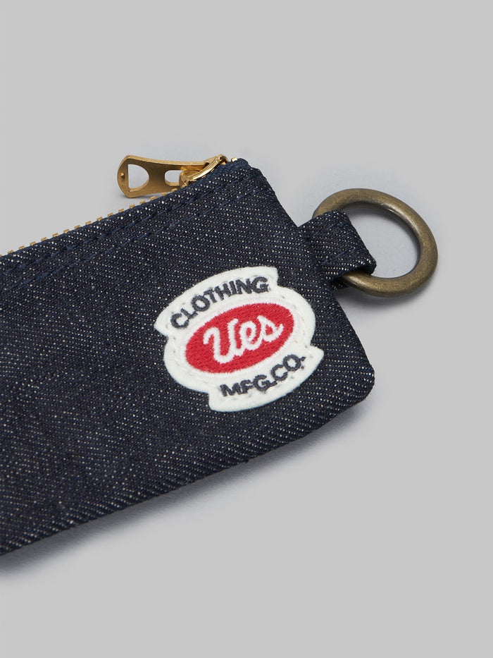 UES Key Case Selvedge Denim brand logo