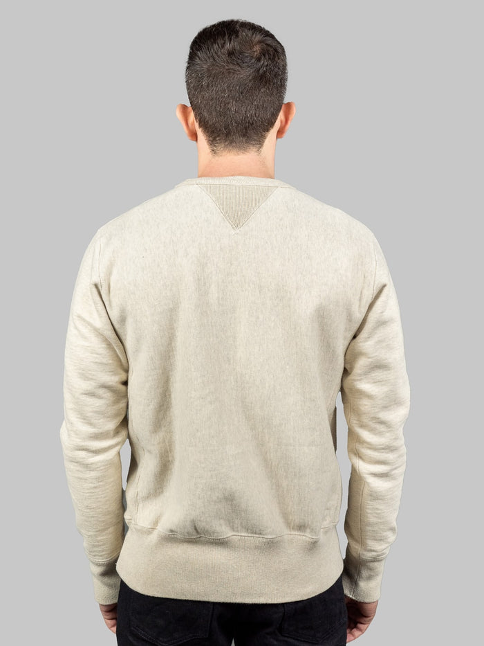 UES Puca Purcara Loopwheeled Sweatshirt oatmeal model back fit