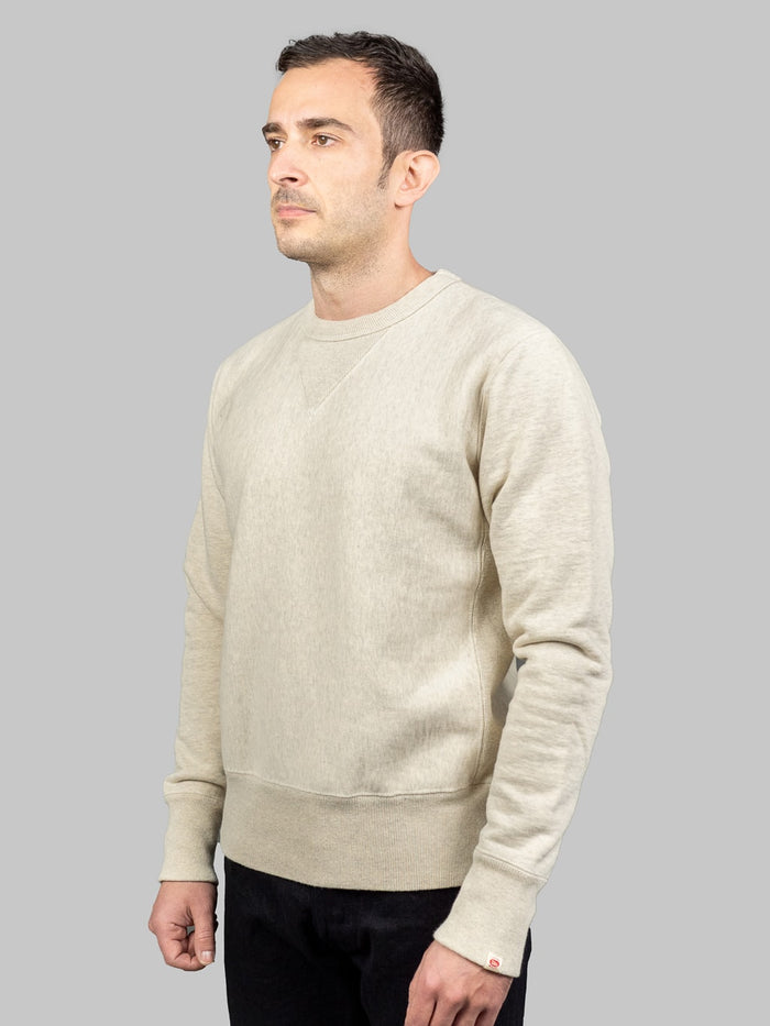 UES Puca Purcara Loopwheeled Sweatshirt oatmeal model side fit
