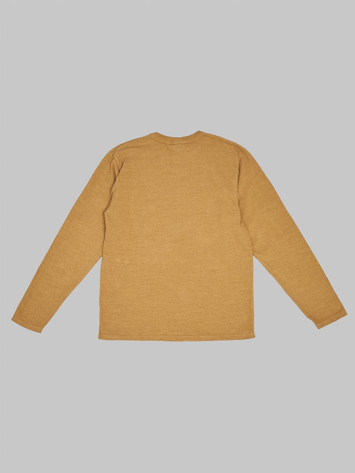 UES No 8 Slub Nep long Sleeve TShirt yellow back