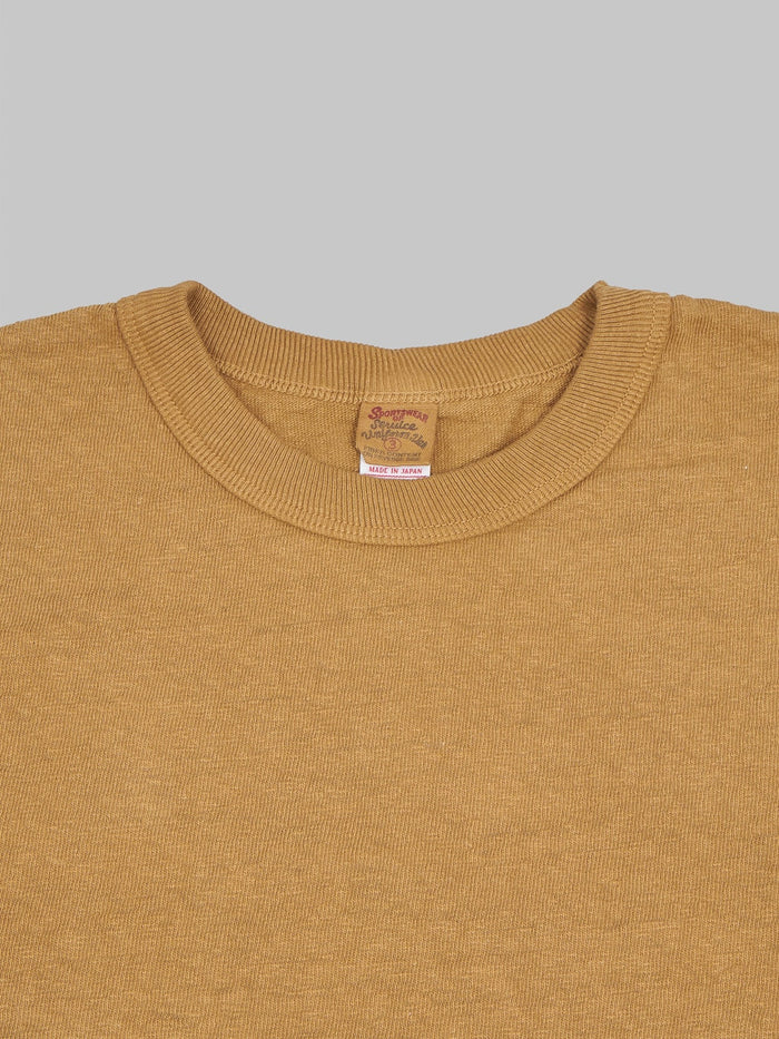 UES No 8 Slub Nep long Sleeve TShirt yellow collar