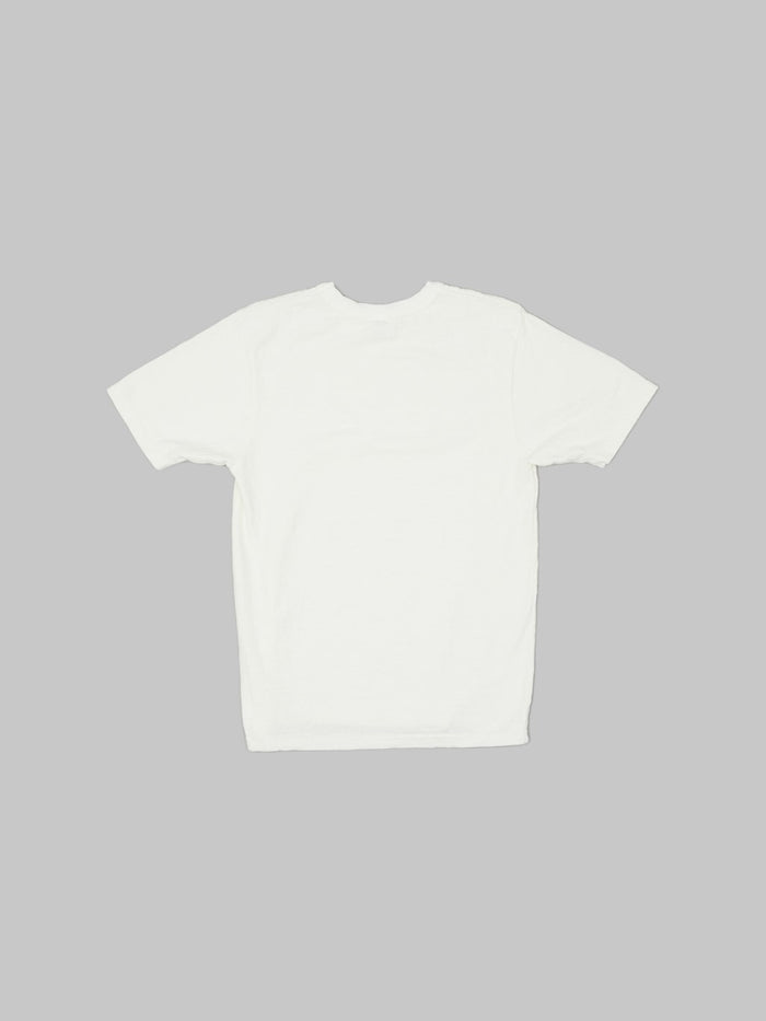UES No 8 Slub Nep Short Sleeve Tshirt White back slim fit
