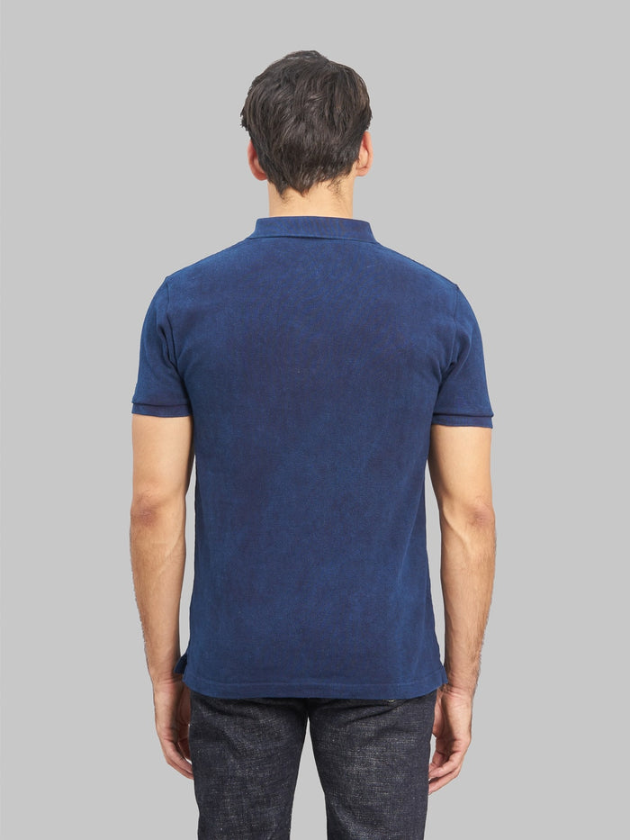 ues polo shirt indigo model back fit