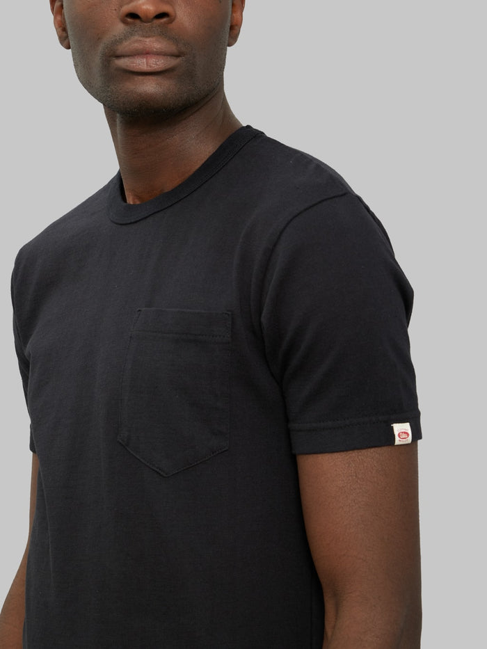 UES Ramayana crewneck pocket TShirt black chest