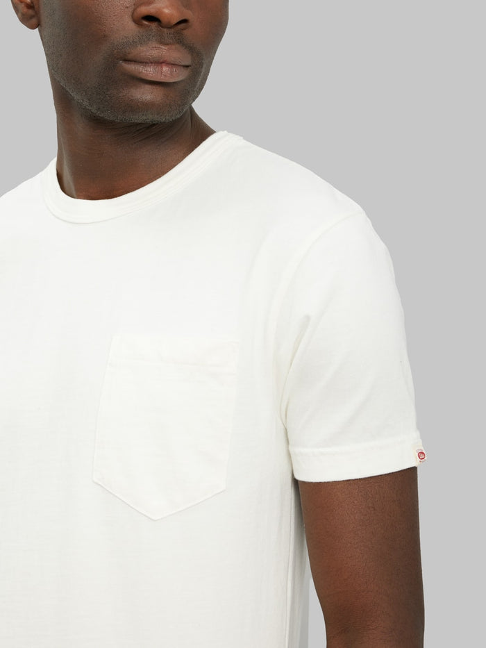 UES Ramayana crewneck pocket TShirt white  chest pocket