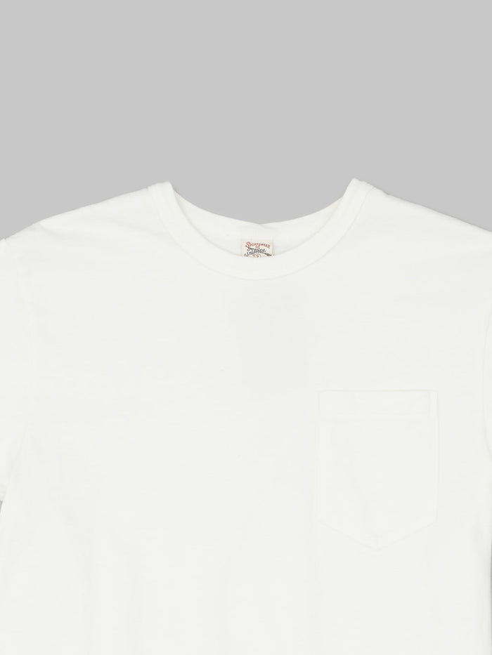 UES Ramayana crewneck pocket TShirt white  collar