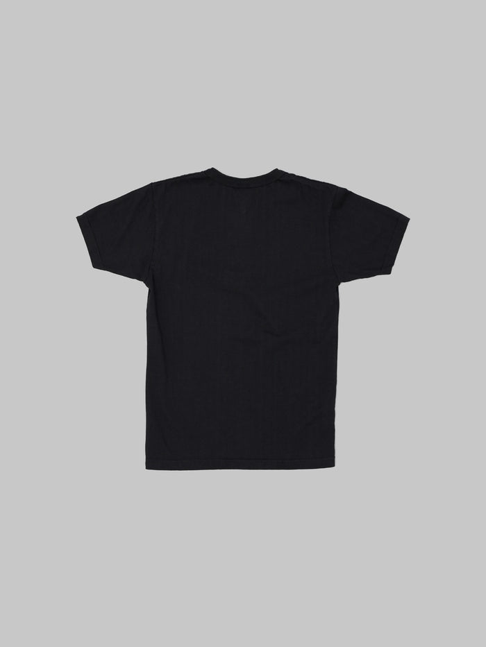 Ues ramayana henley neck tshirt black back view