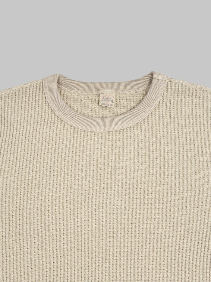 UES Thermal Big Waffle Tshirt ecru crewneck