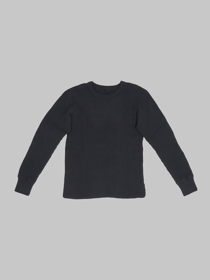 UES Thermal Big Waffle Tshirt black japan made