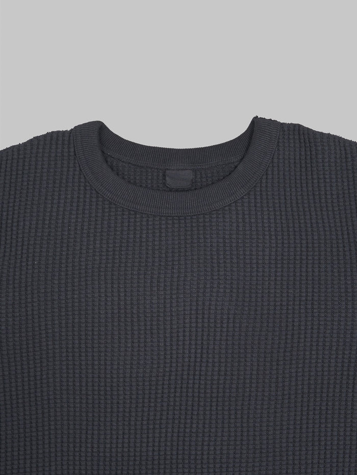 UES Thermal Big Waffle Tshirt black crewneck