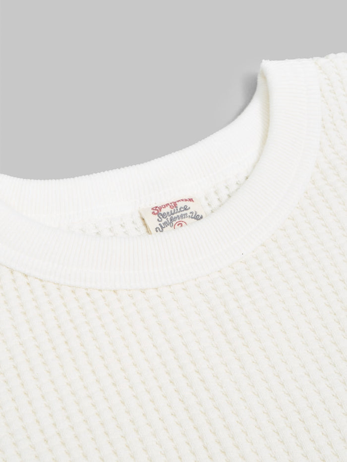 UES Thermal Big Waffle Tshirt white crewneck