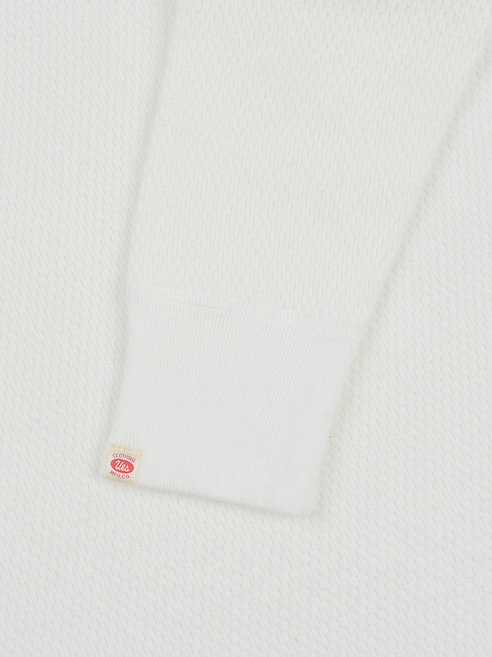 UES Thermal Big Waffle Tshirt white ribbed cuffs