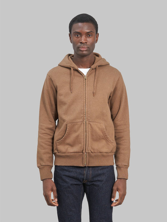 UES Zip Parka Brown model front fit