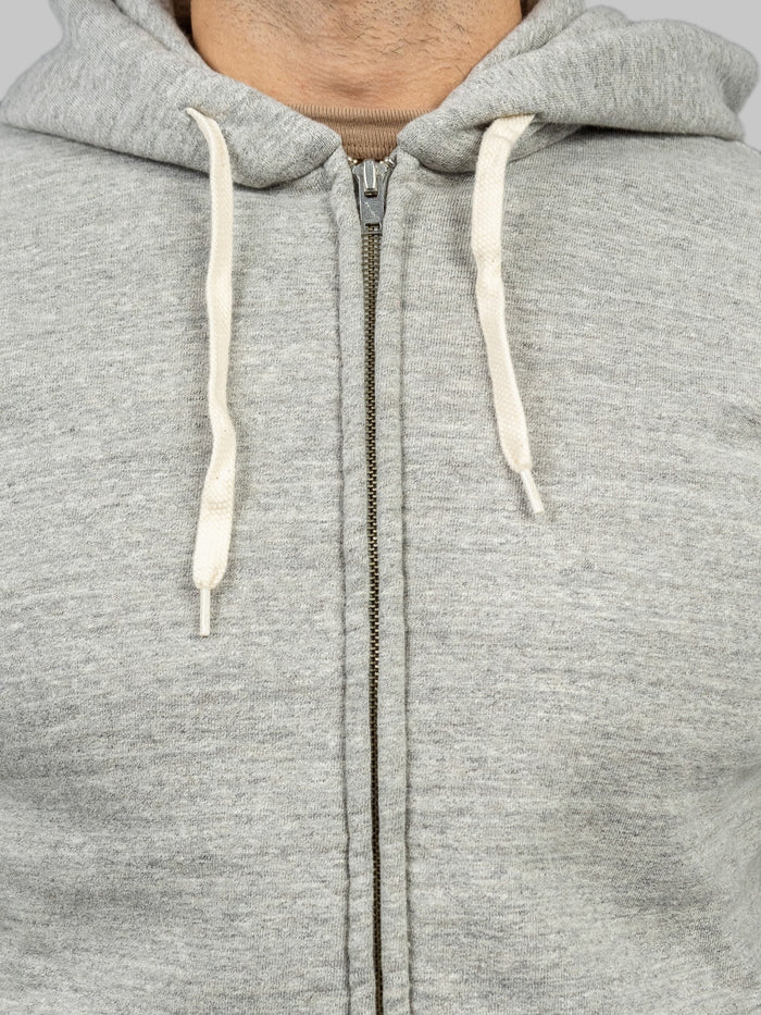 UES hoodie Zip Parka grey chest