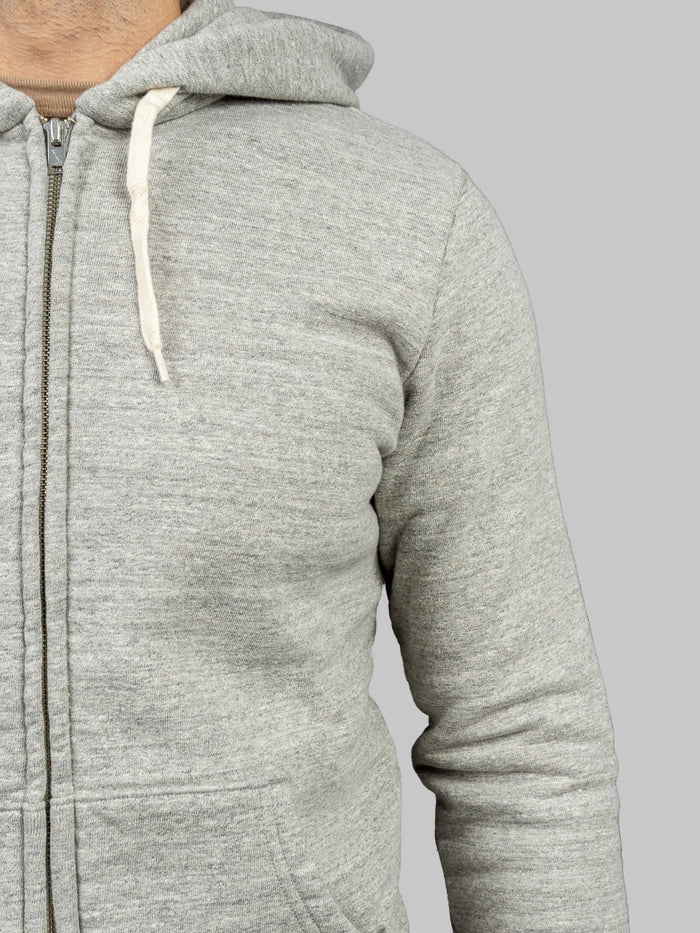 UES hoodie Zip Parka grey sleeve