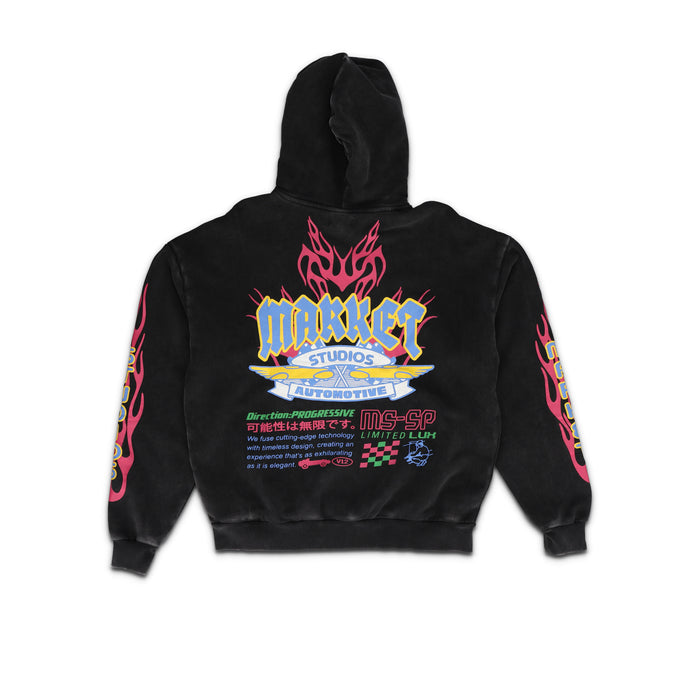V12 Pirate Black Pullover Hoodie