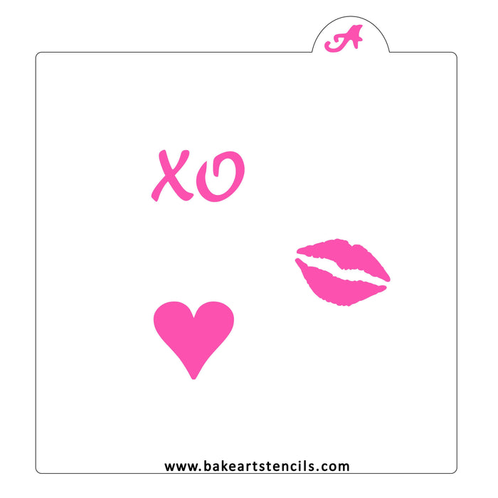 Valentine Oreo Stencil Set bakeartstencils