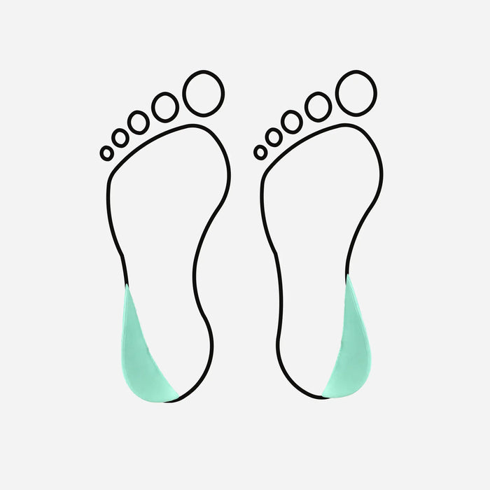 Varus wedge - bilateral rubber valgus - shore 30-35 - 5 mm - Green