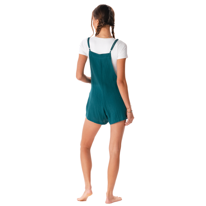 Verdigris Boardwalk Romper, back