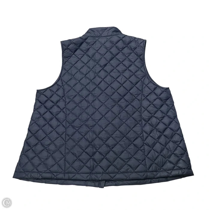 Vest Puffer & Quilted By J. Jill In Navy, Size: 3x