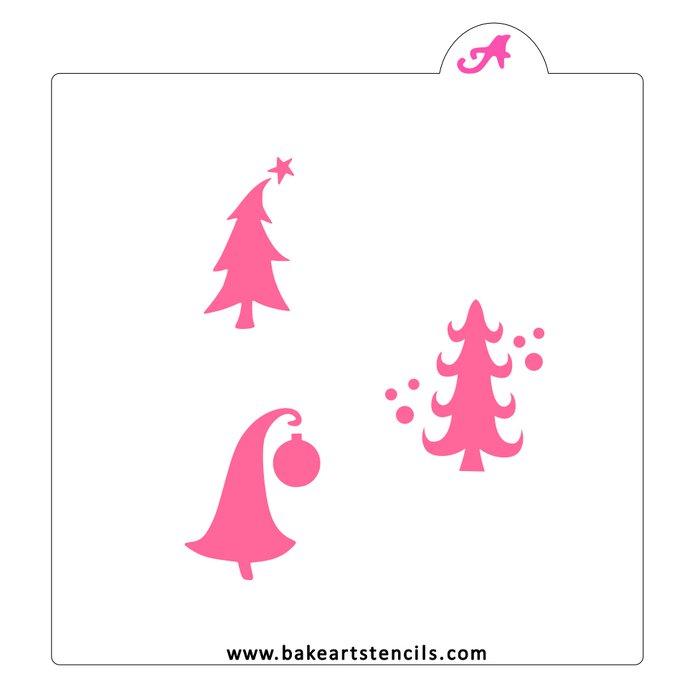 Whimsy Trees Oreo Stencil bakeartstencil