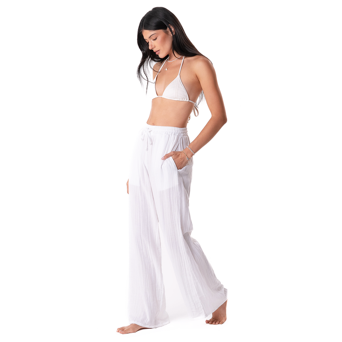 White Cabana Pants, side