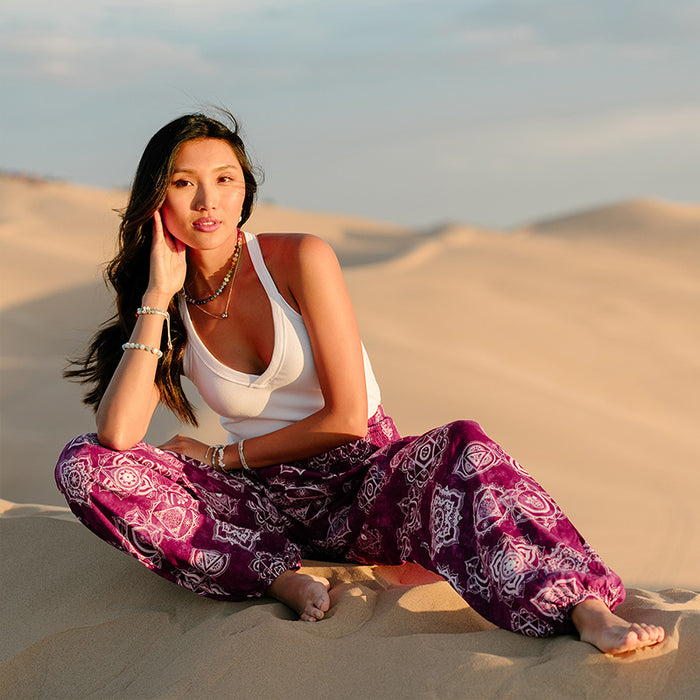 White Riviera Tank, worn seated