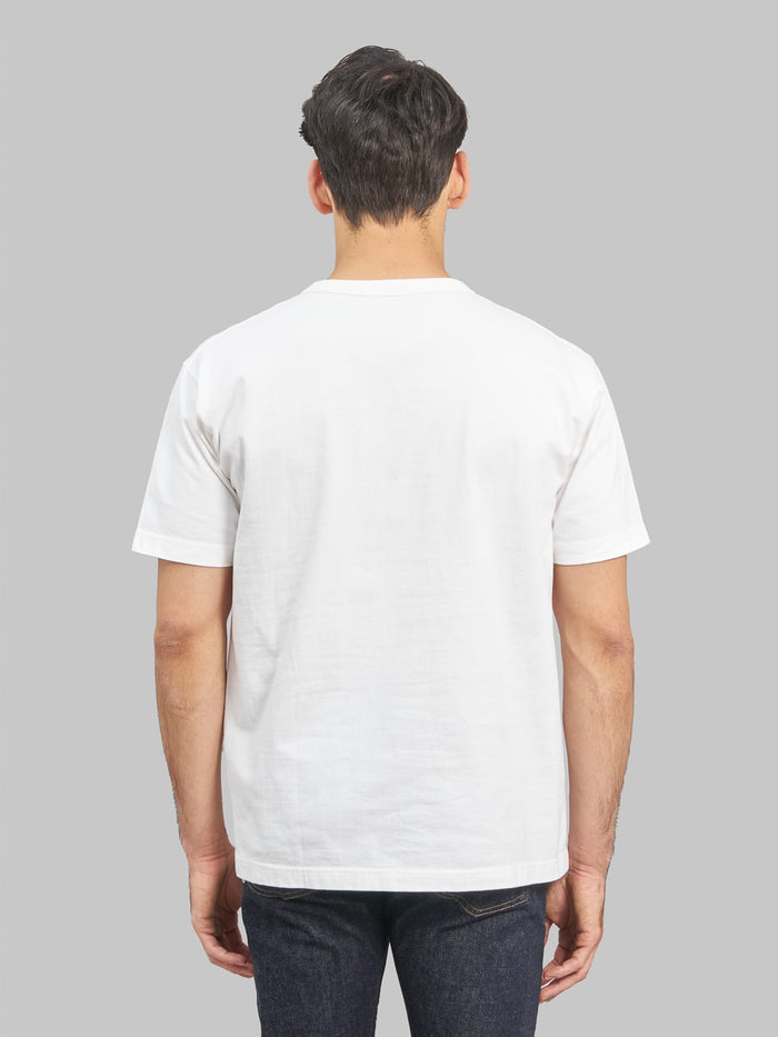 whitesville heavyweight pocket tshirt white  back