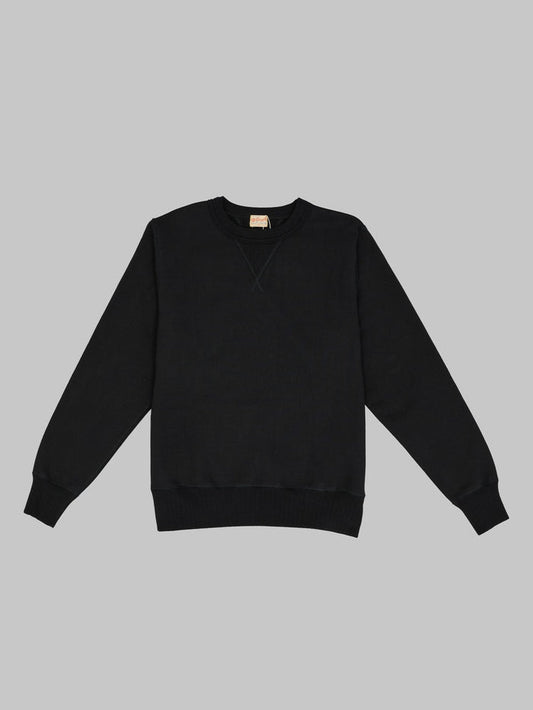 Whitesville cotton Loopwheel Sweatshirt Black front