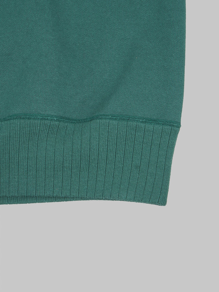 Whitesville Loopwheel Sweatshirt Green hem