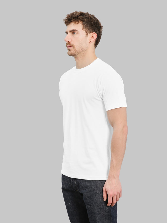 whitesville tubular t-shirt white 2 pack side