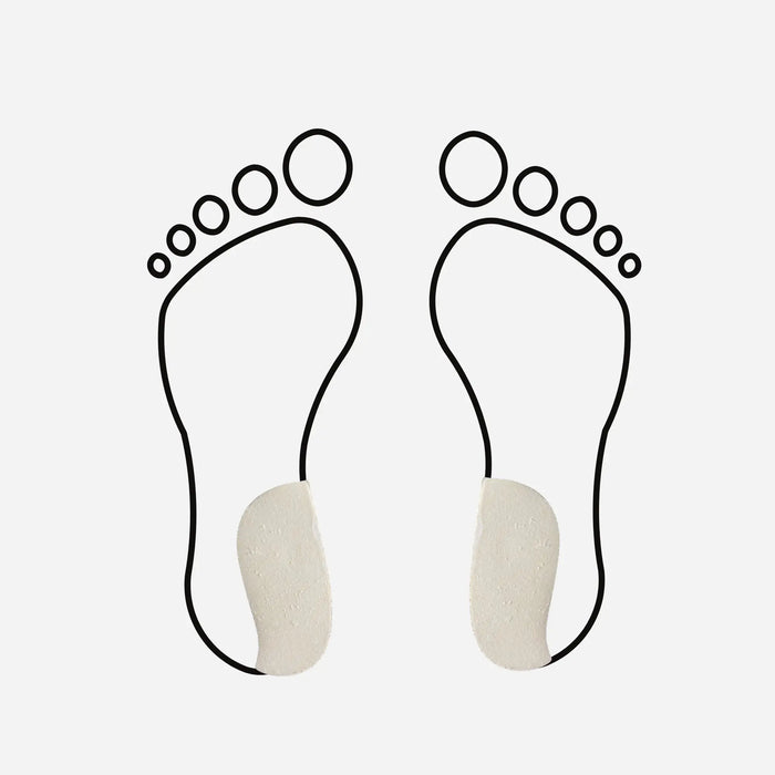 Wide supinator stabilizing wedge - 10 mm - rubber - shore 35-40 - 5 pairs - Beige