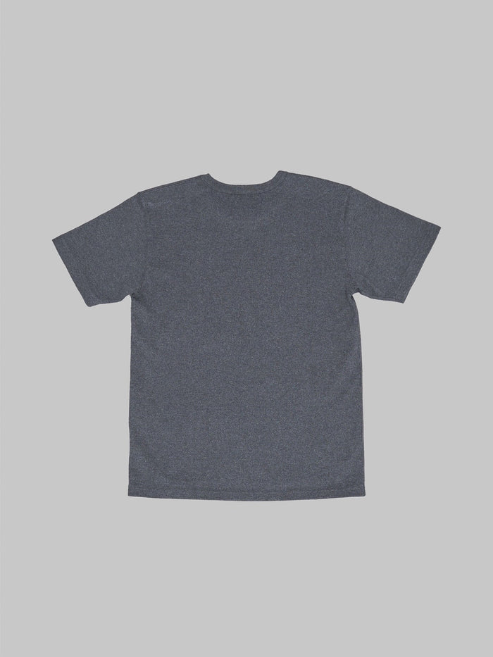 Wonder Looper Double Heavyweight Crewneck Tshirt charcoal back view