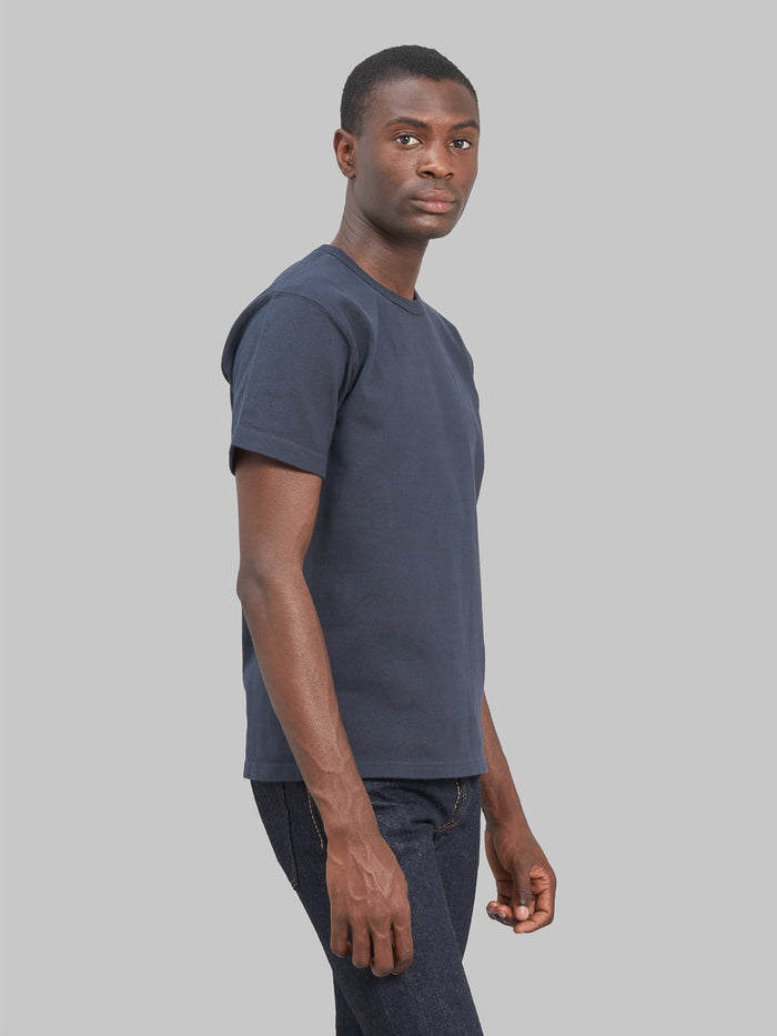 wonder looper crewneck Tshirt Double Heavyweight navy 100 cotton